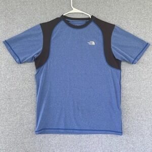 The North Face T-Shirt Mens Medium Short Sleeve Blue Pullover Activewear Wicking
